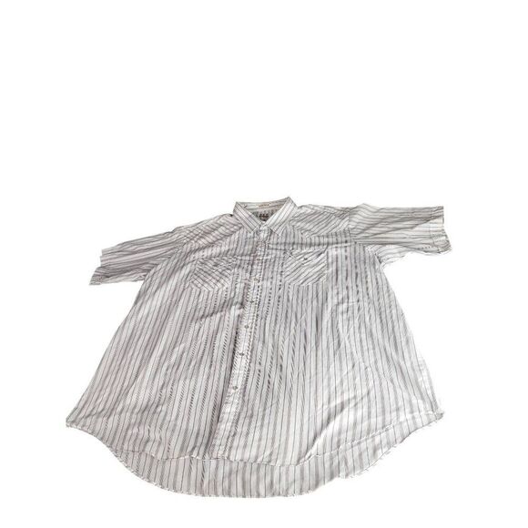 Ely Cattleman Pearl Snap Button Down Shirt Men Sz 3XL Big Striped Western Cowboy - Picture 1 of 10